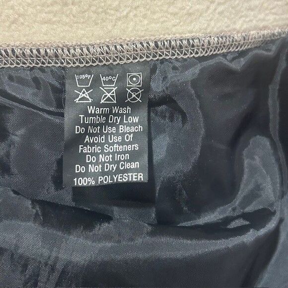 Kathmandu Polartec Climate Control Y2K Men M Tan Black Trim Zip Up Fleece Vest - Picture 11 of 12